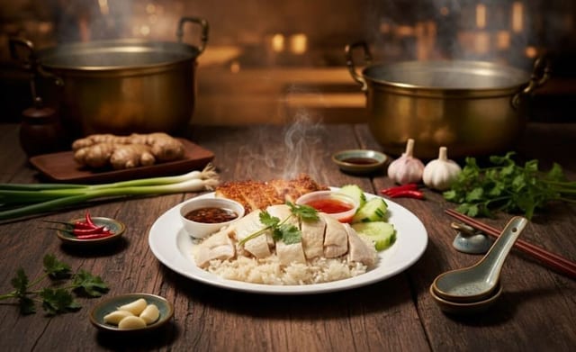 Mixed Chicken Rice.