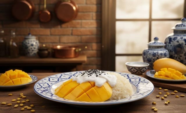 Mango with Sweet Sticky Rice.