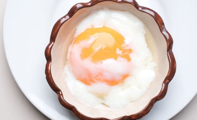 Organic Poached Egg.